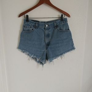 Levi's 550 Cut Off Jean Denim Shorts